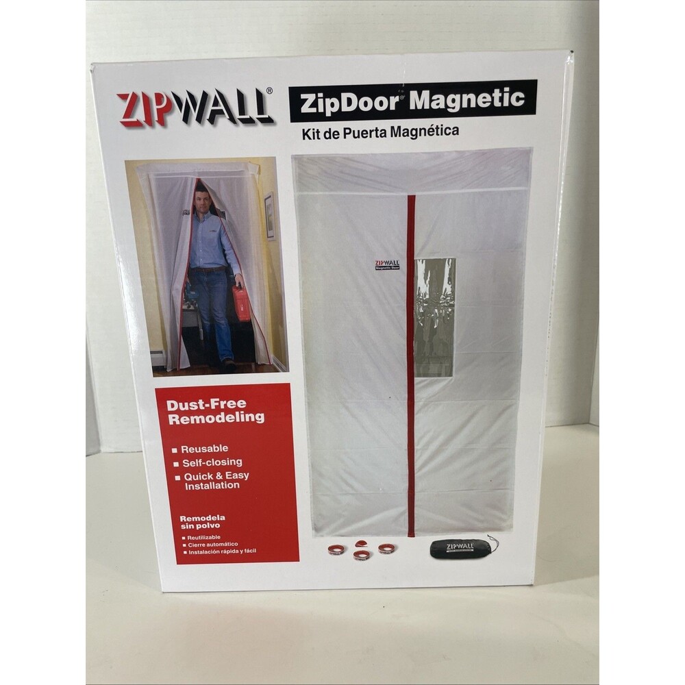 Zipwall Zdm Zipdoor Magntic For Dust Barrier Doorway